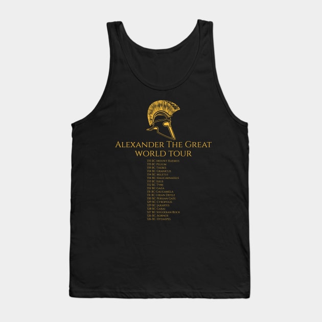 Alexander The Great World Tour Tank Top by Styr Designs